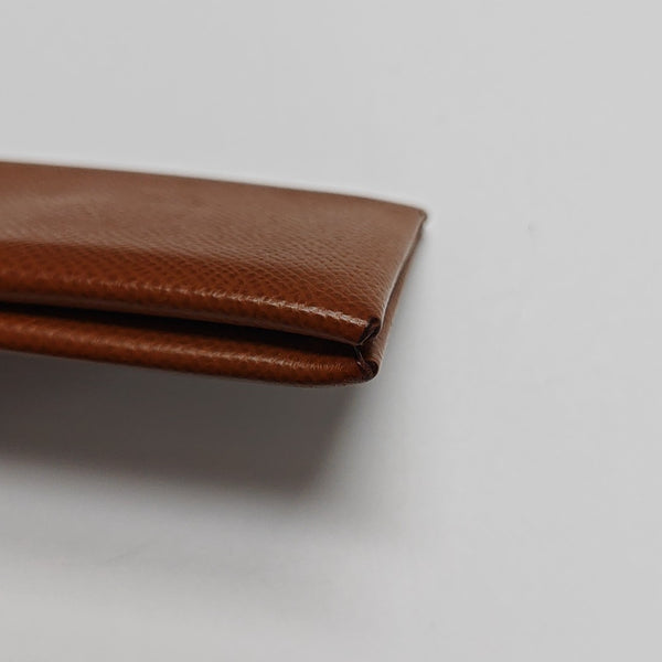 Calvi Epsom Brown Card Holder