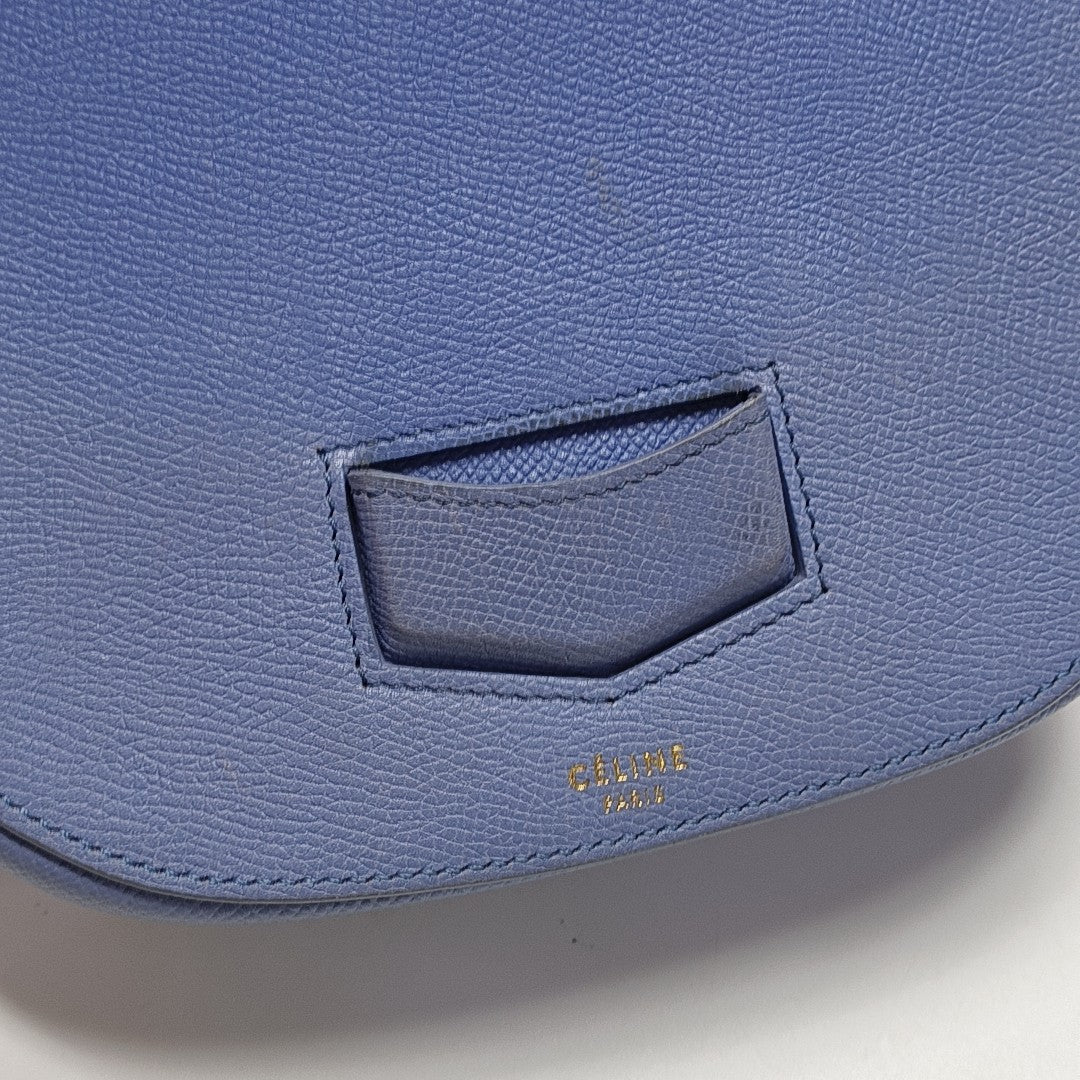 TROTTEUR Small Calfskin Blue