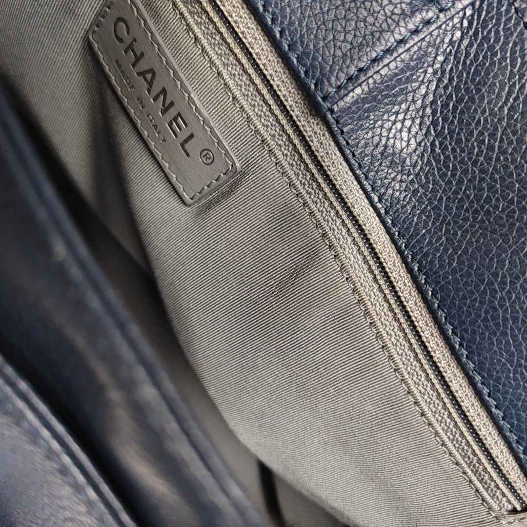 CERF Grained Calfskin Blue