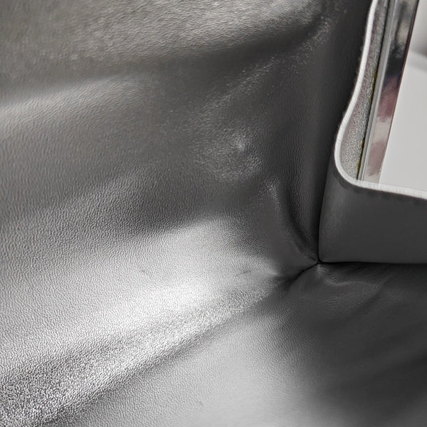 Calfskin Clutch Silver