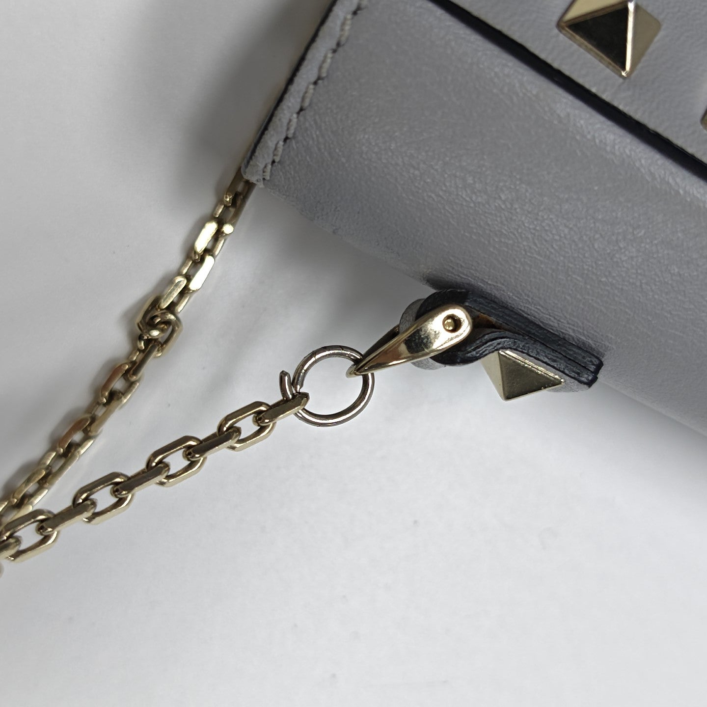 Calfskin Shoulder Bag Gray
