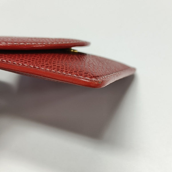 Calfskin Card Holder Red