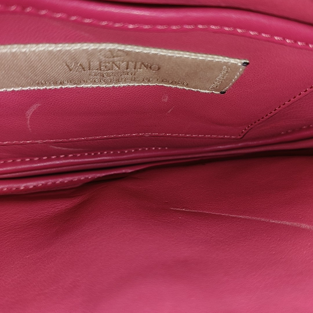 Vlogo Signatur Quilted Calfskin Red