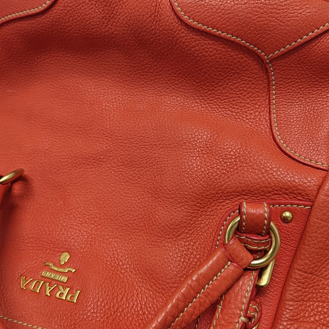 Calfskin Tote Bag Red