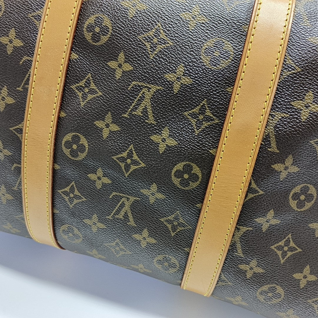 SAC SOUPLE Monogram Coated Canvas Brown
