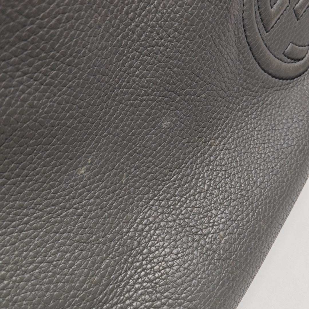 Calfskin Crossbody Bag Gray