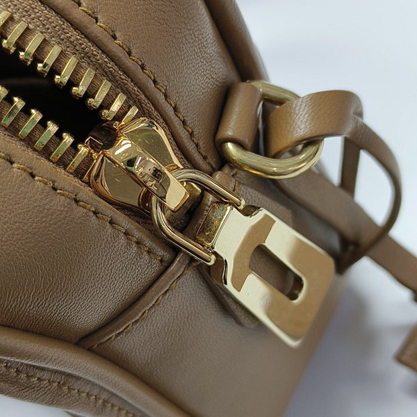 Arcadie Matelassé Small Quilted Lambskin Brown