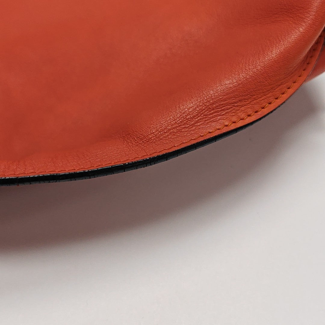 T Pouch Calfskin Orange