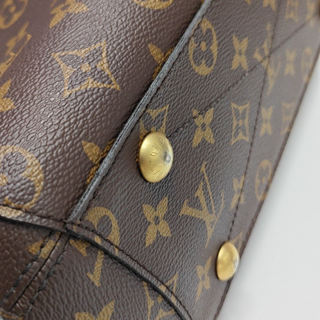 MONTAIGNE BB Monogram Coated Canvas Brown