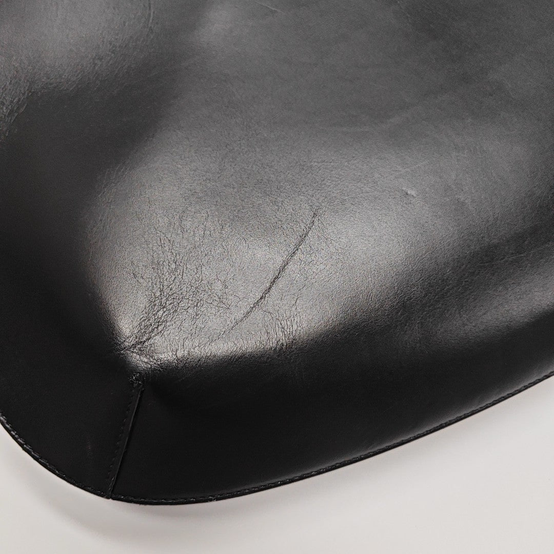 Calfskin Shoulder Bag Black