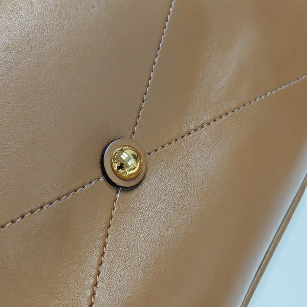 Calfskin Shoulder Bag Brown