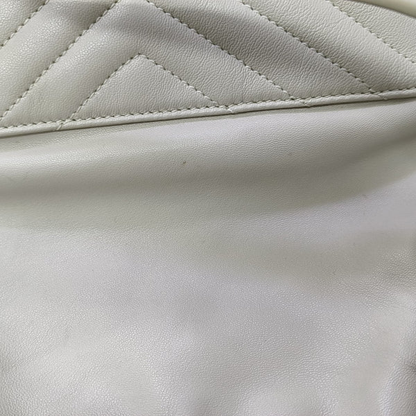 JOE Quilted Lambskin White