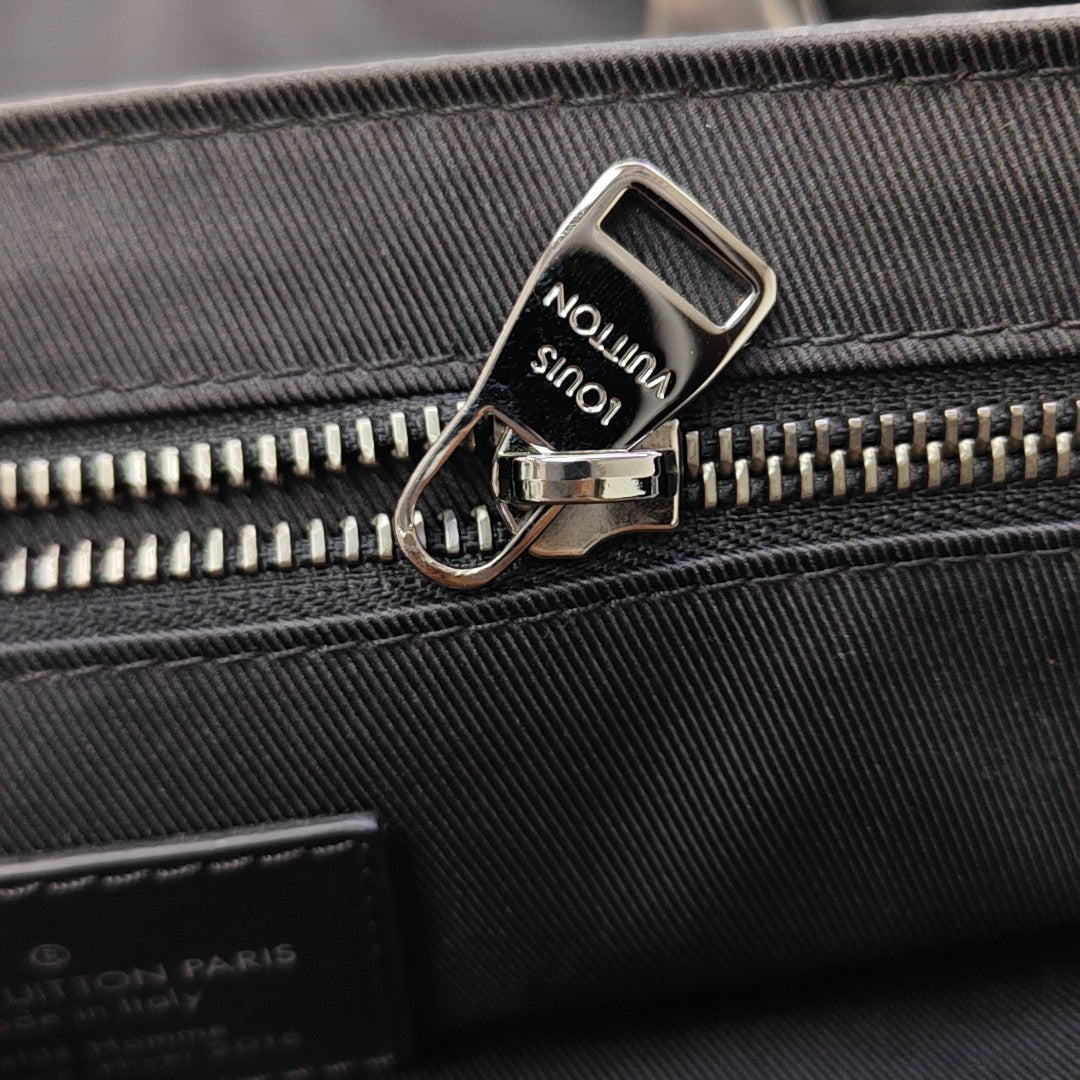 VOYAGER PM Monogram Coated Canvas Black