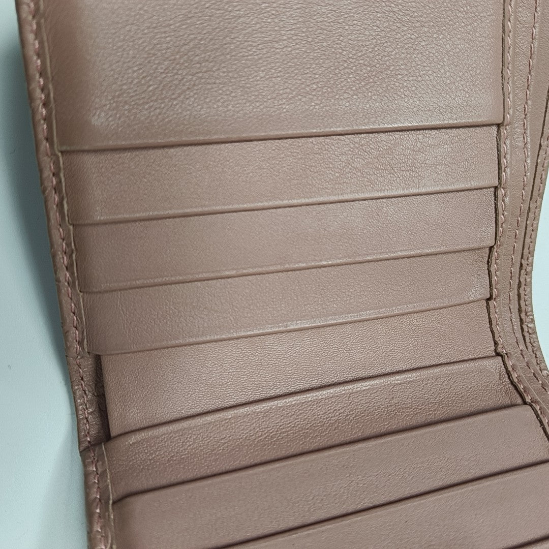 Monogram Calfskin Wallet Pink
