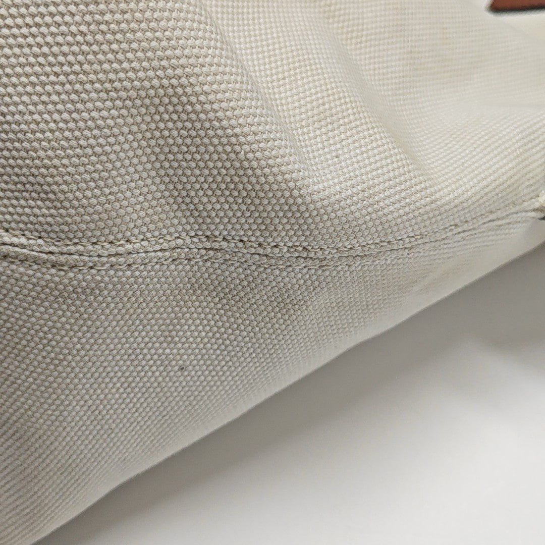Canvas Shoulder Bag White