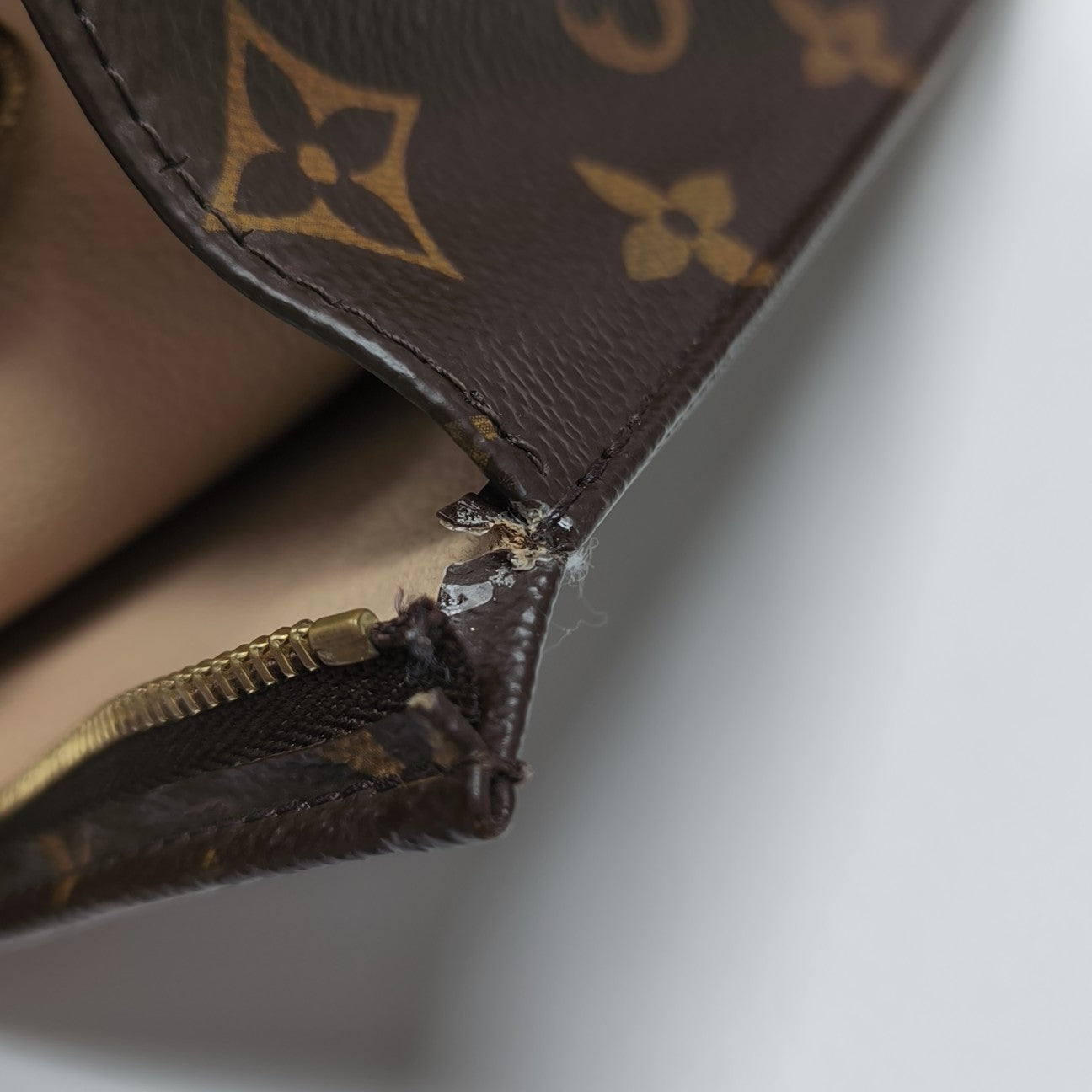 TOILET POCKET 26 Monogram Coated Canvas Brown
