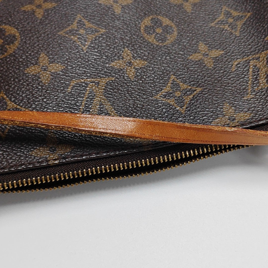 ACCESSOIRES Monogram Coated Canvas Brown