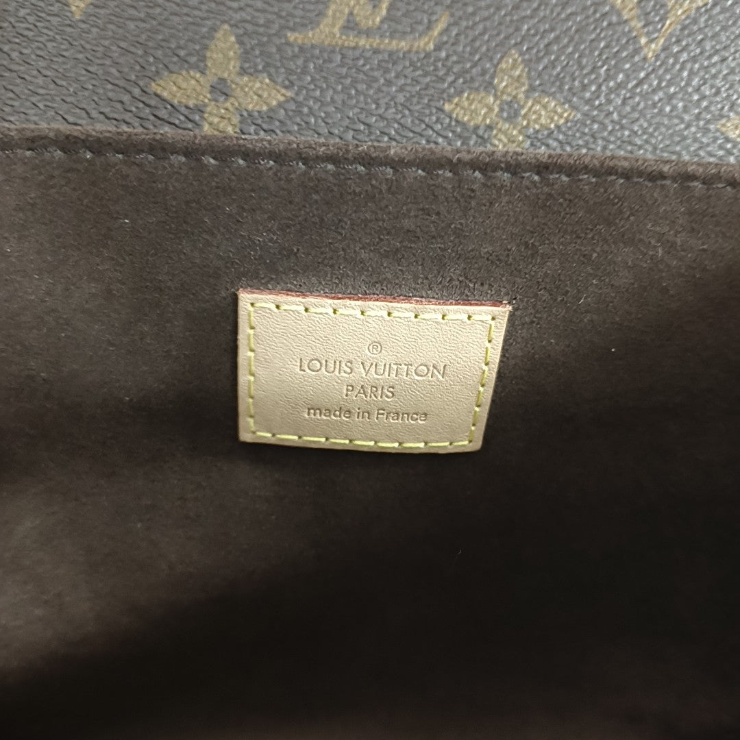 MÉTIS MM Monogram Coated Canvas Brown