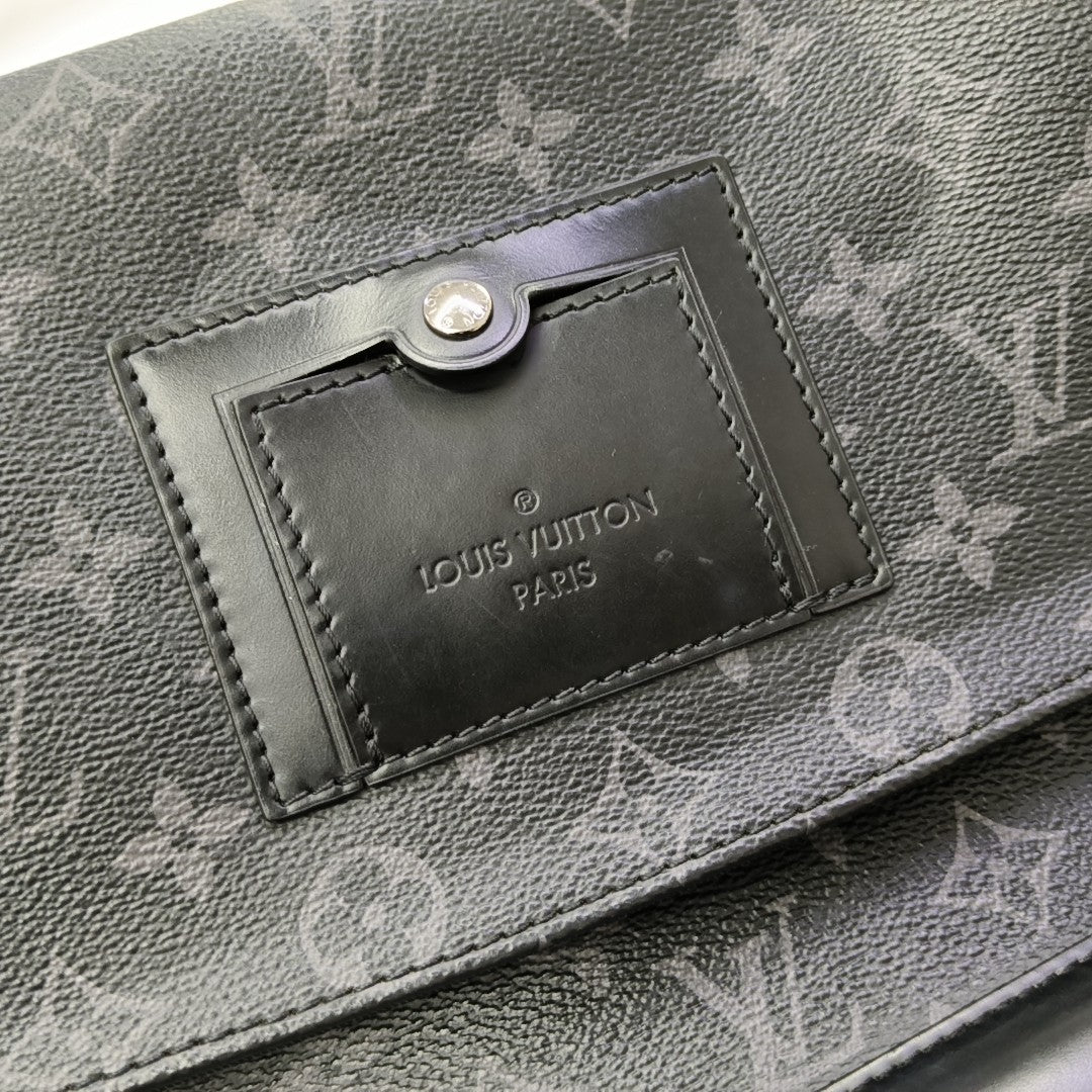 VOYAGER PM Monogram Coated Canvas Black