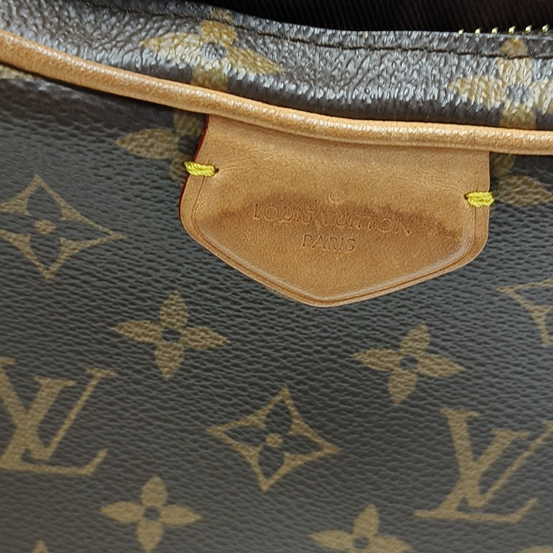 CROISSANT Monogram Coated Canvas Brown