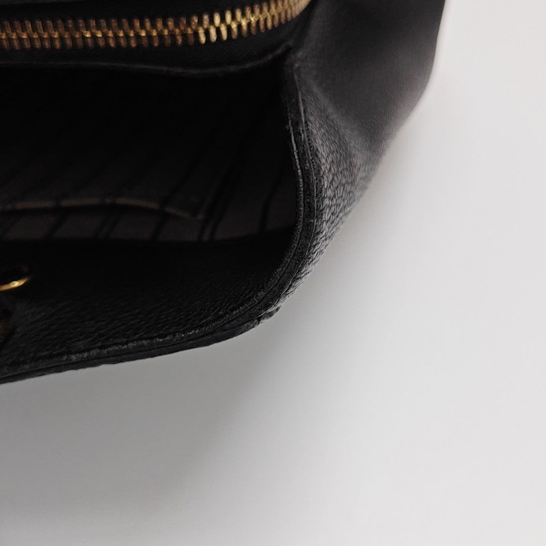 MONTAIGNE MM Monogram Calfskin Black