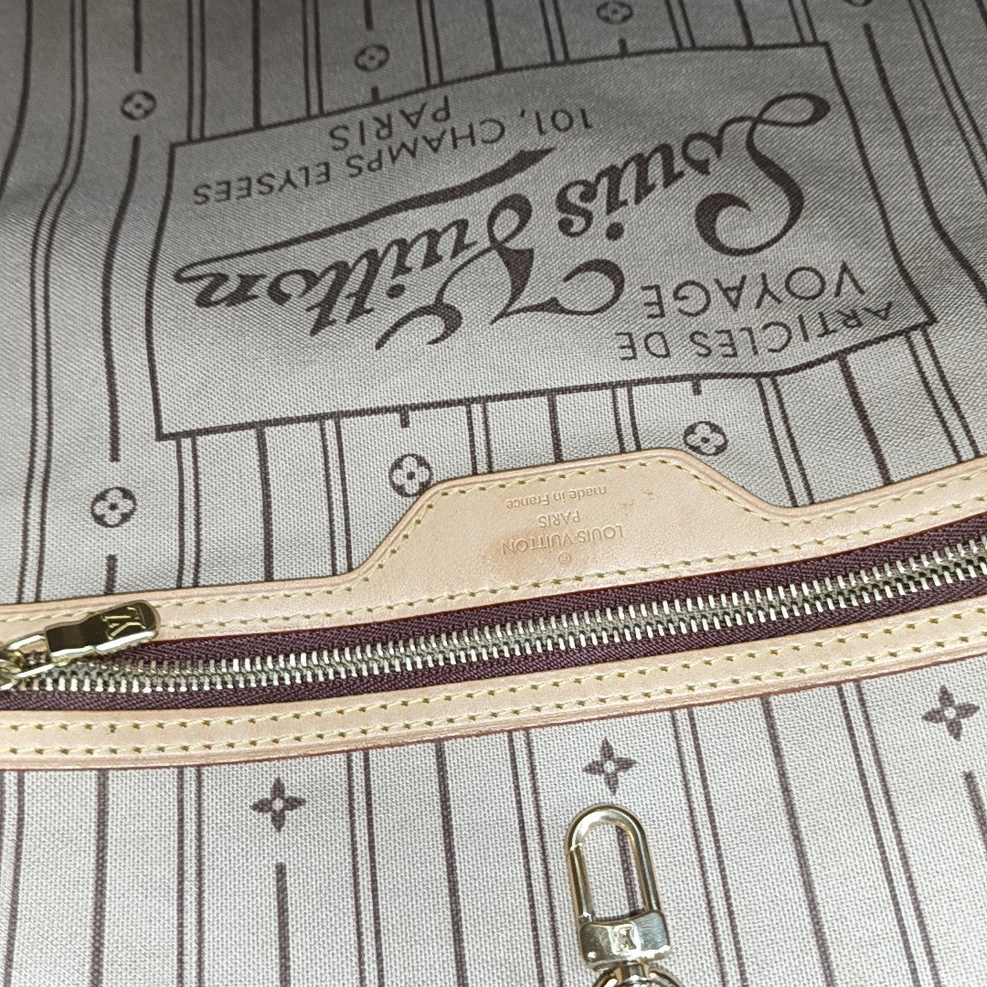 NEVERFULL GM Monogram Coated Canvas Brown