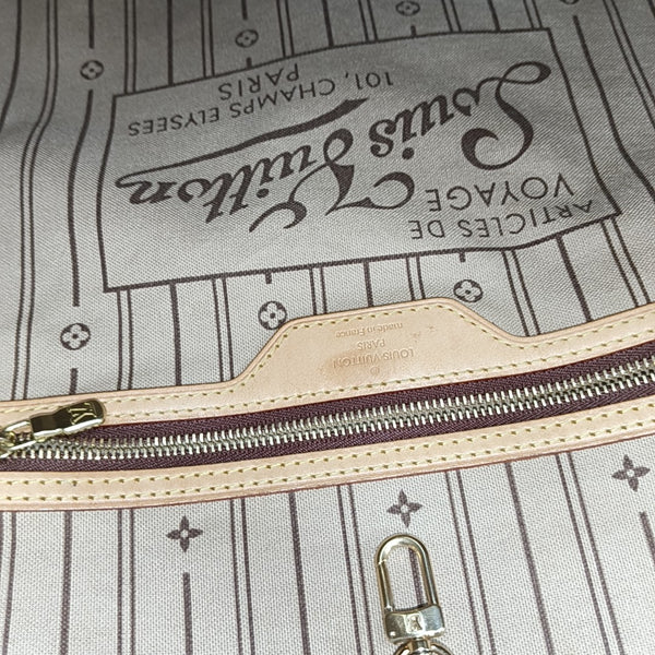 NEVERFULL GM Monogram Coated Canvas Brown