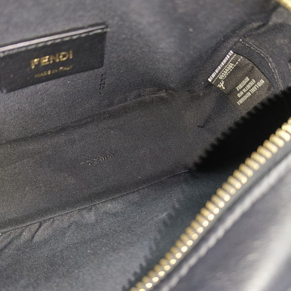 Coated Canvas Shoulder Bag Mini Brown