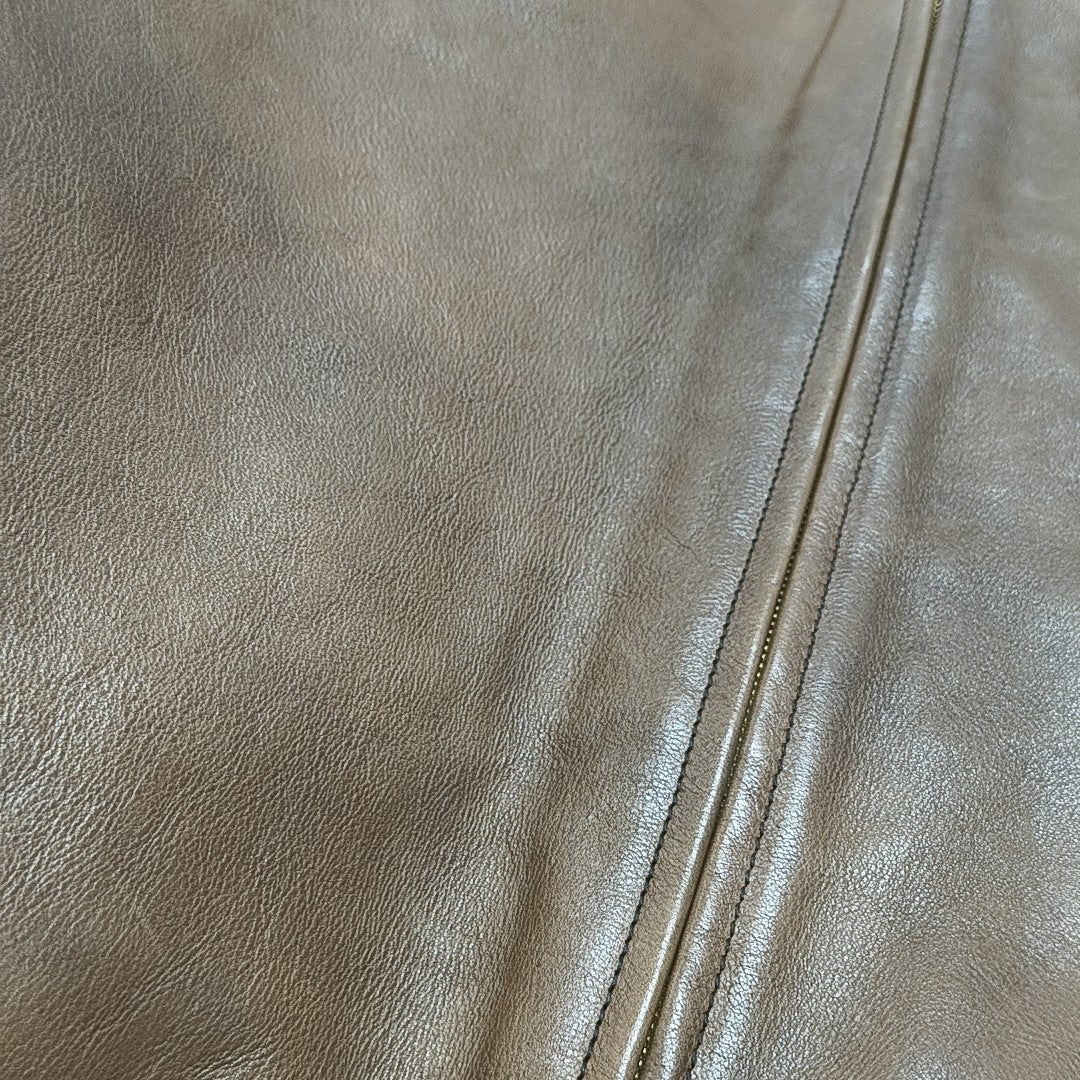 Calfskin Shoulder Bag Brown