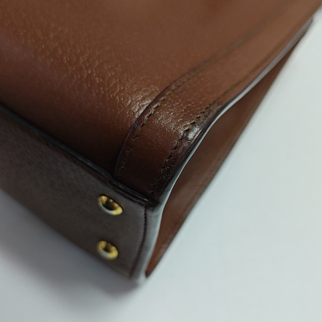 Diana Small Calfskin Brown