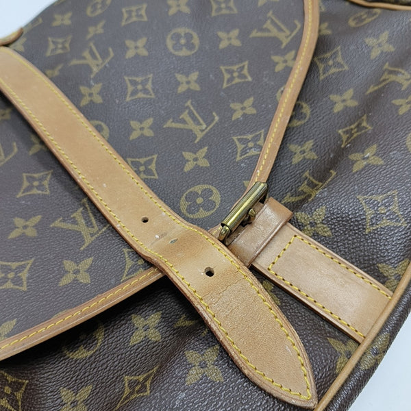 SAUMUR 35 Monogram Coated Canvas Brown