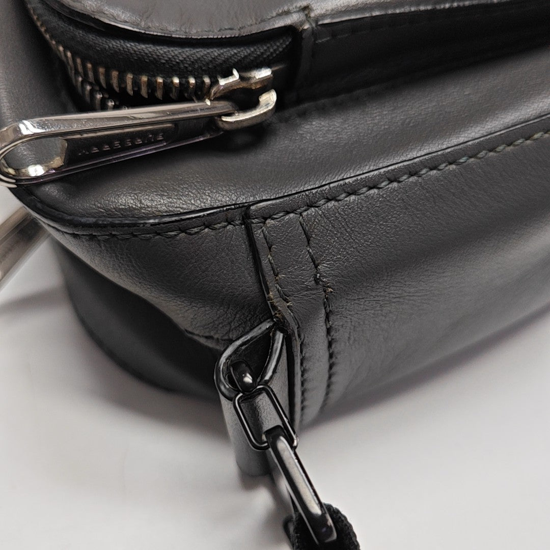 Calfskin Shoulder Bag Gray