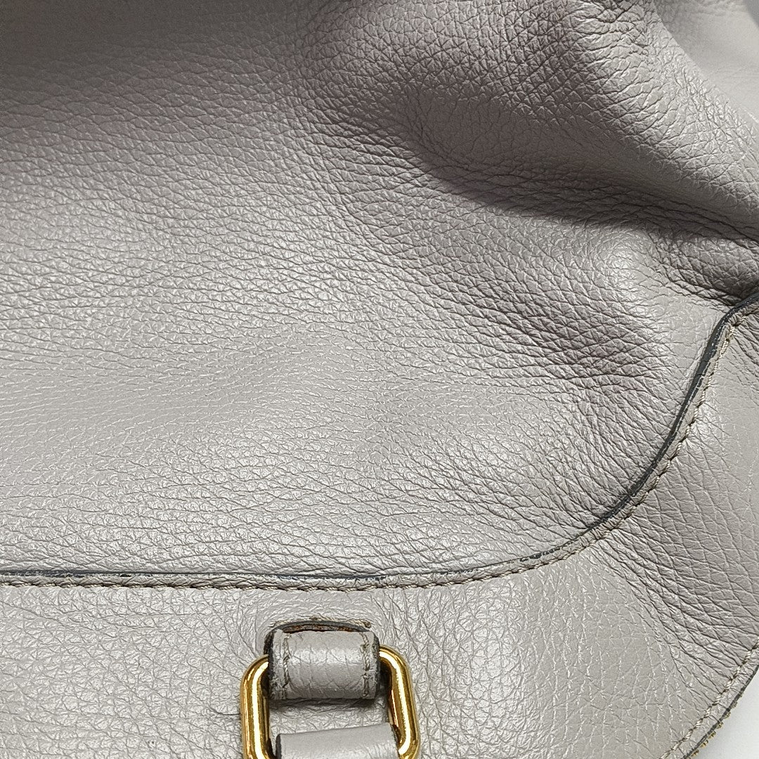Calfskin Shoulder Bag Gray