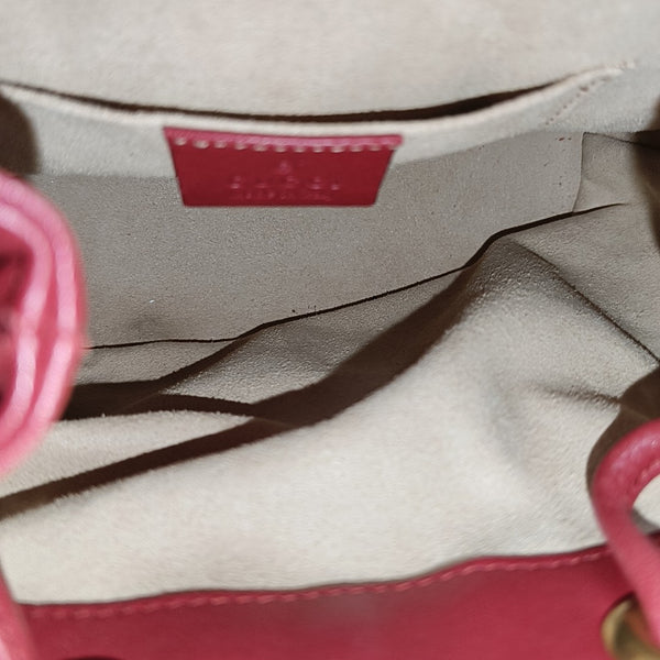 GG Marmont Super Mini Quilted Calfskin Red