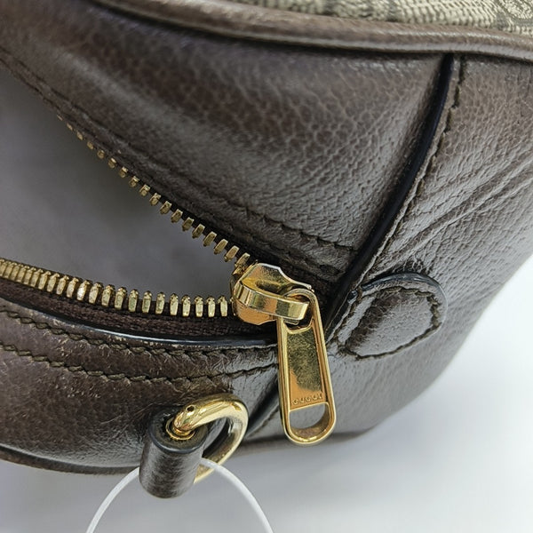 Ophidia Mini Monogram Coated Canvas Beige