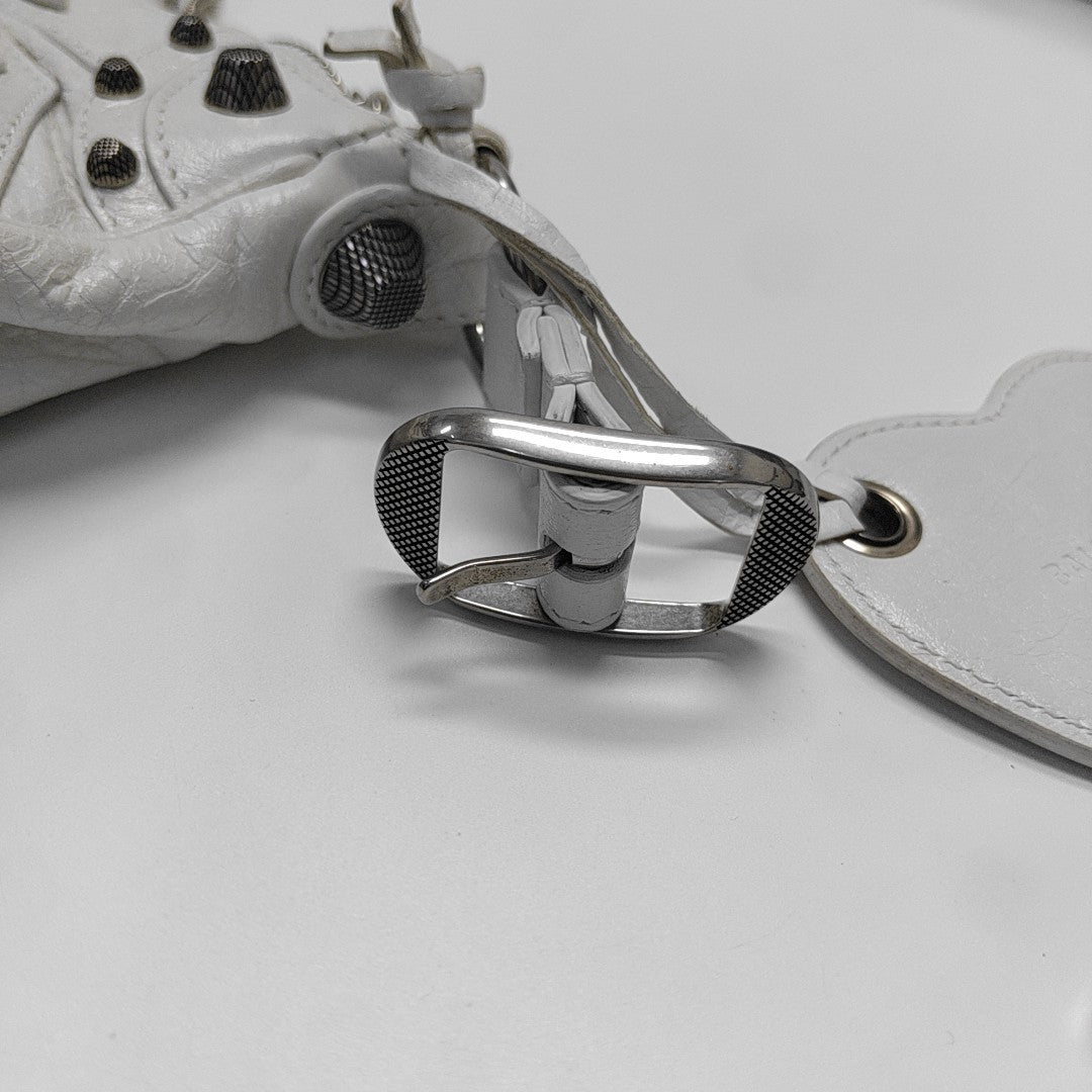 Le Cagole XS Patent Leather White