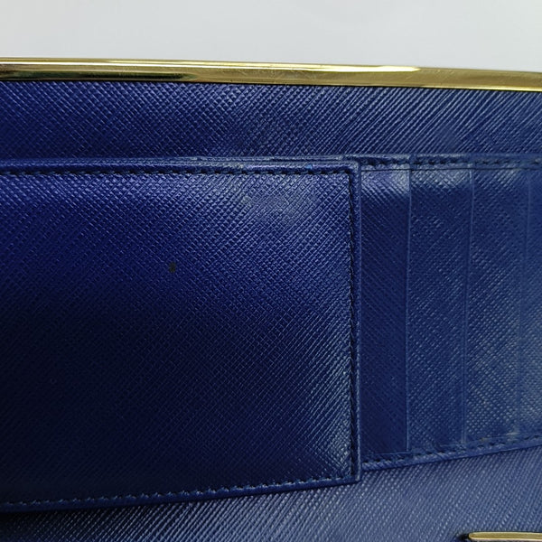 Calfskin Wallet Blue
