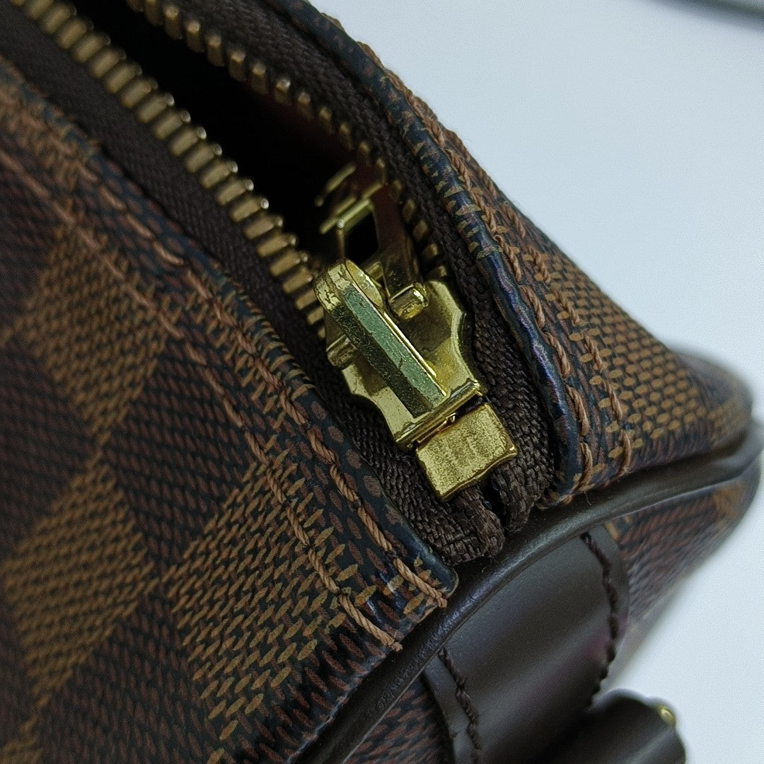 SPEEDY 25 Damier Ebene Coated Canvas Brown