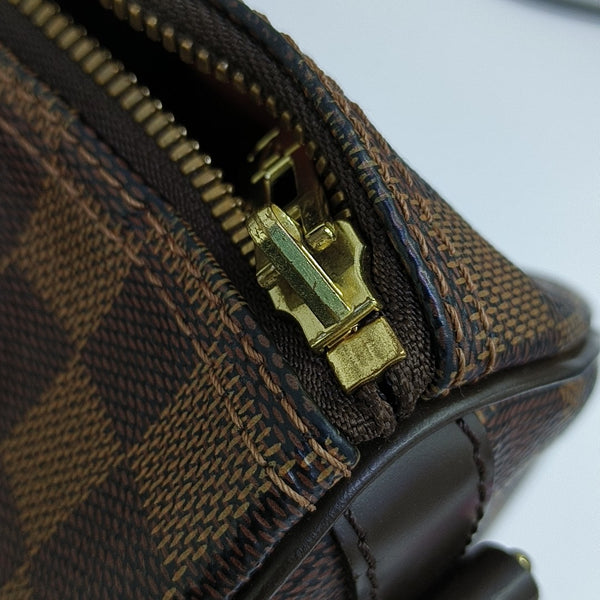 SPEEDY 25 Damier Ebene Coated Canvas Brown