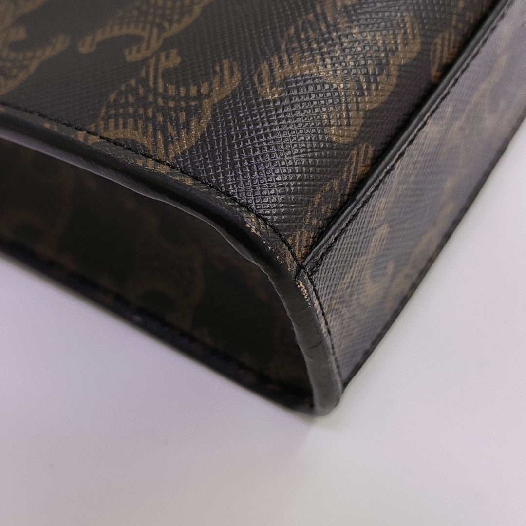 CABAS CELINE Mini Coated Canvas Brown