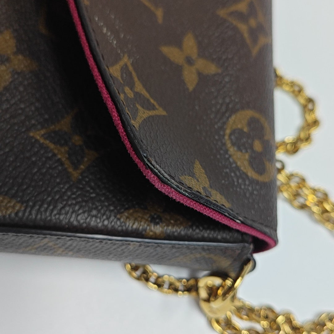 FÉLICIE Monogram Coated Canvas Brown