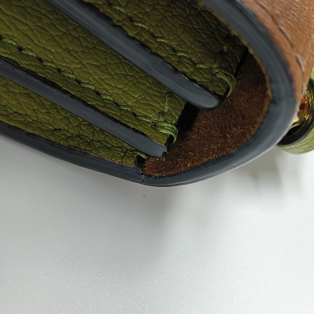 Miu Lady Calfskin Green