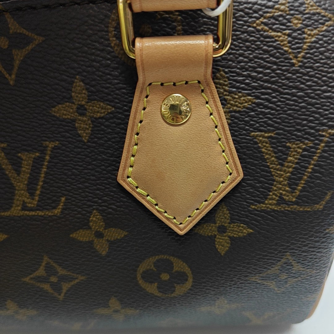 SPEEDY 20 Monogram Coated Canvas Brown