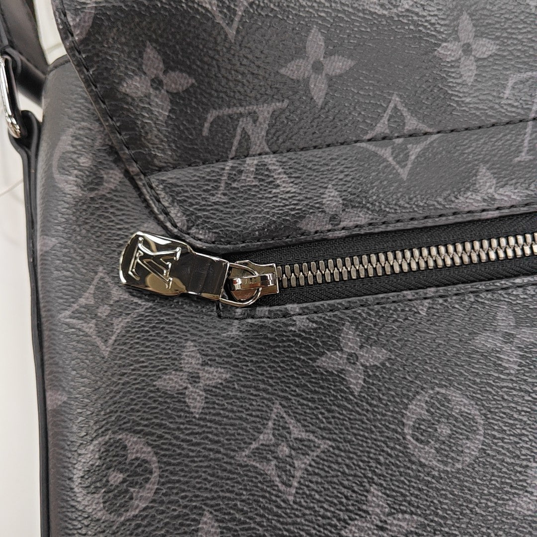 DISTRICT MM Monogram Coated Canvas Black