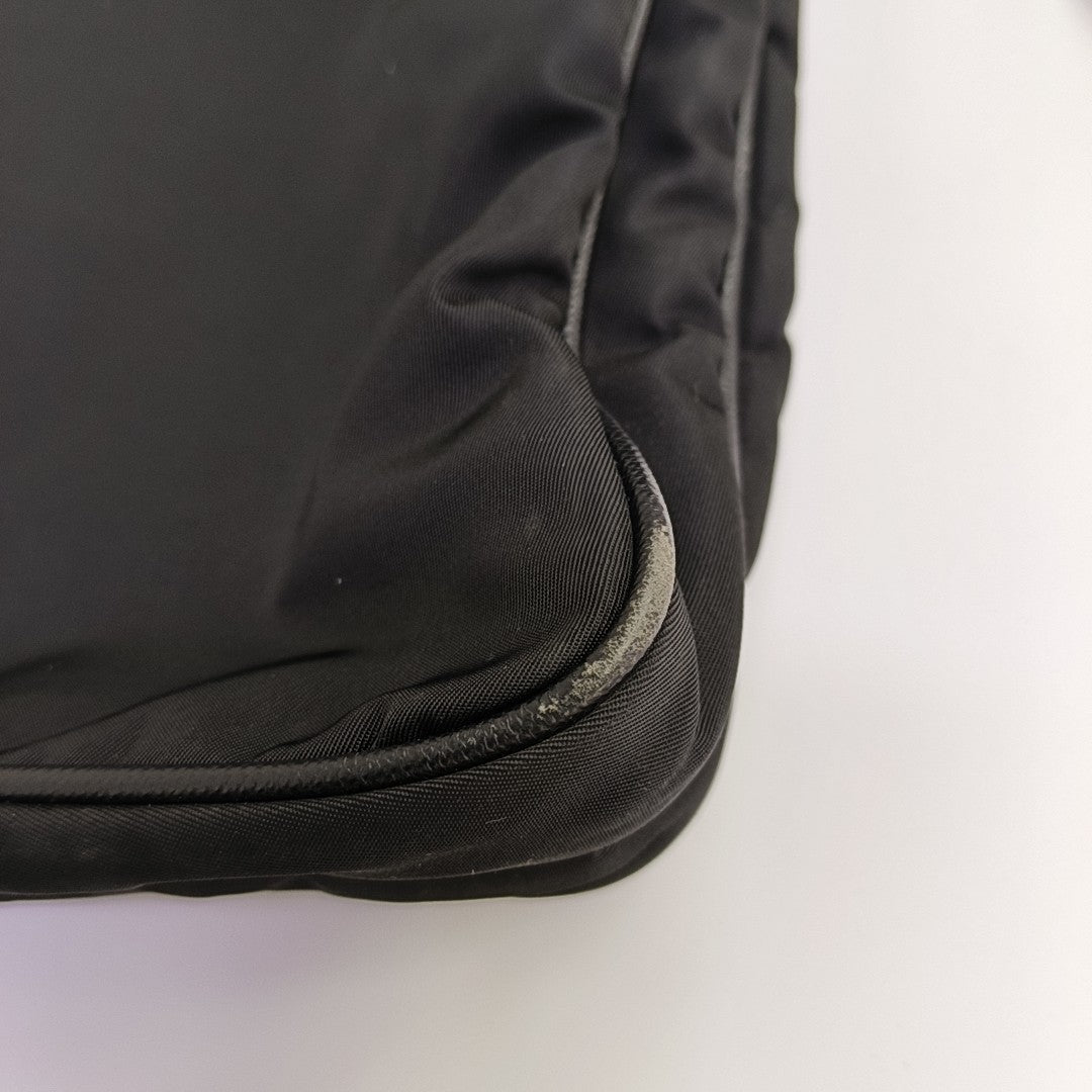 Bolso bandolera de nailon, nailon negro