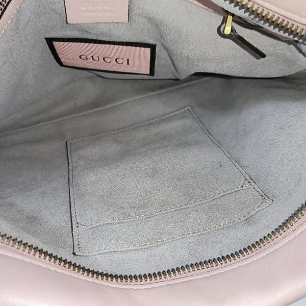 GG Marmont Medium Quilted Calfskin Pink