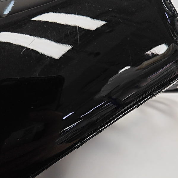 Lady Dior Medium Cannage Patent Leather Black