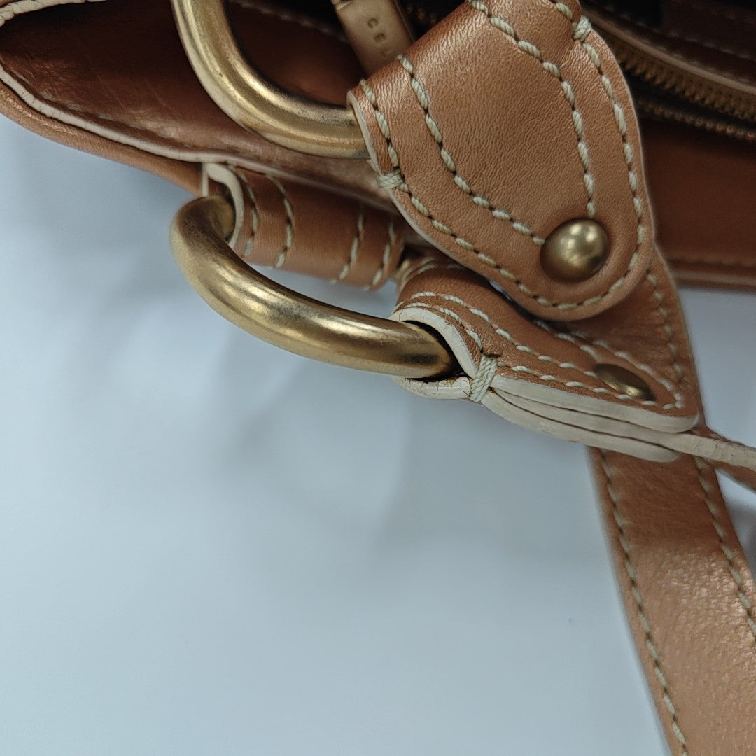 Canvas Top Handle Bag Blue