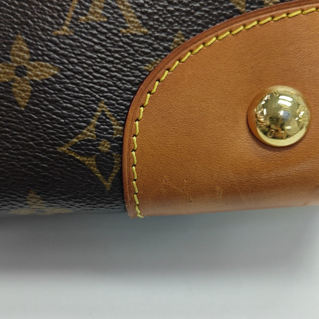 ESTRELA Monogram Coated Canvas Brown