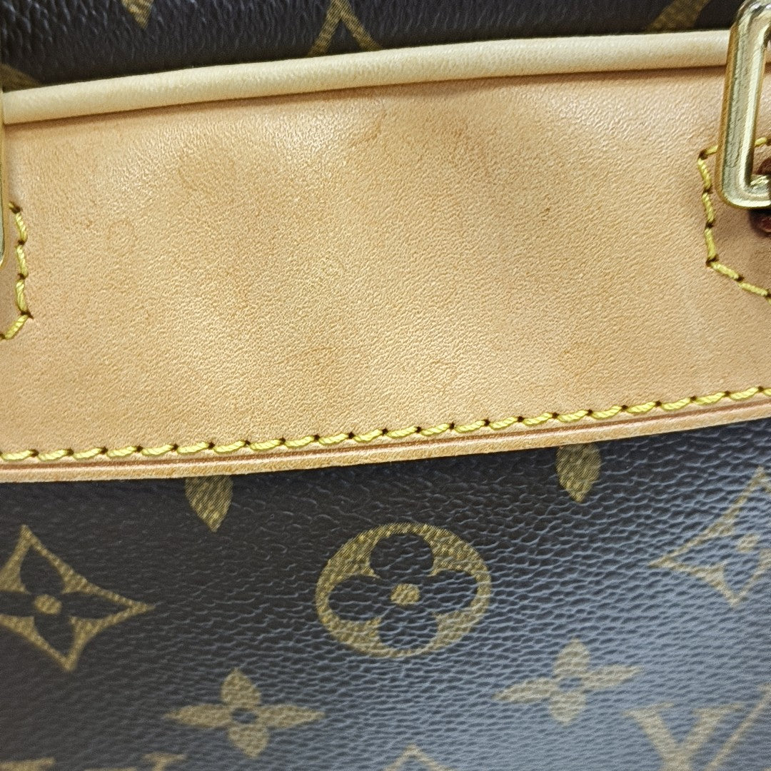 DEAUVILLE Monogram Coated Canvas Brown
